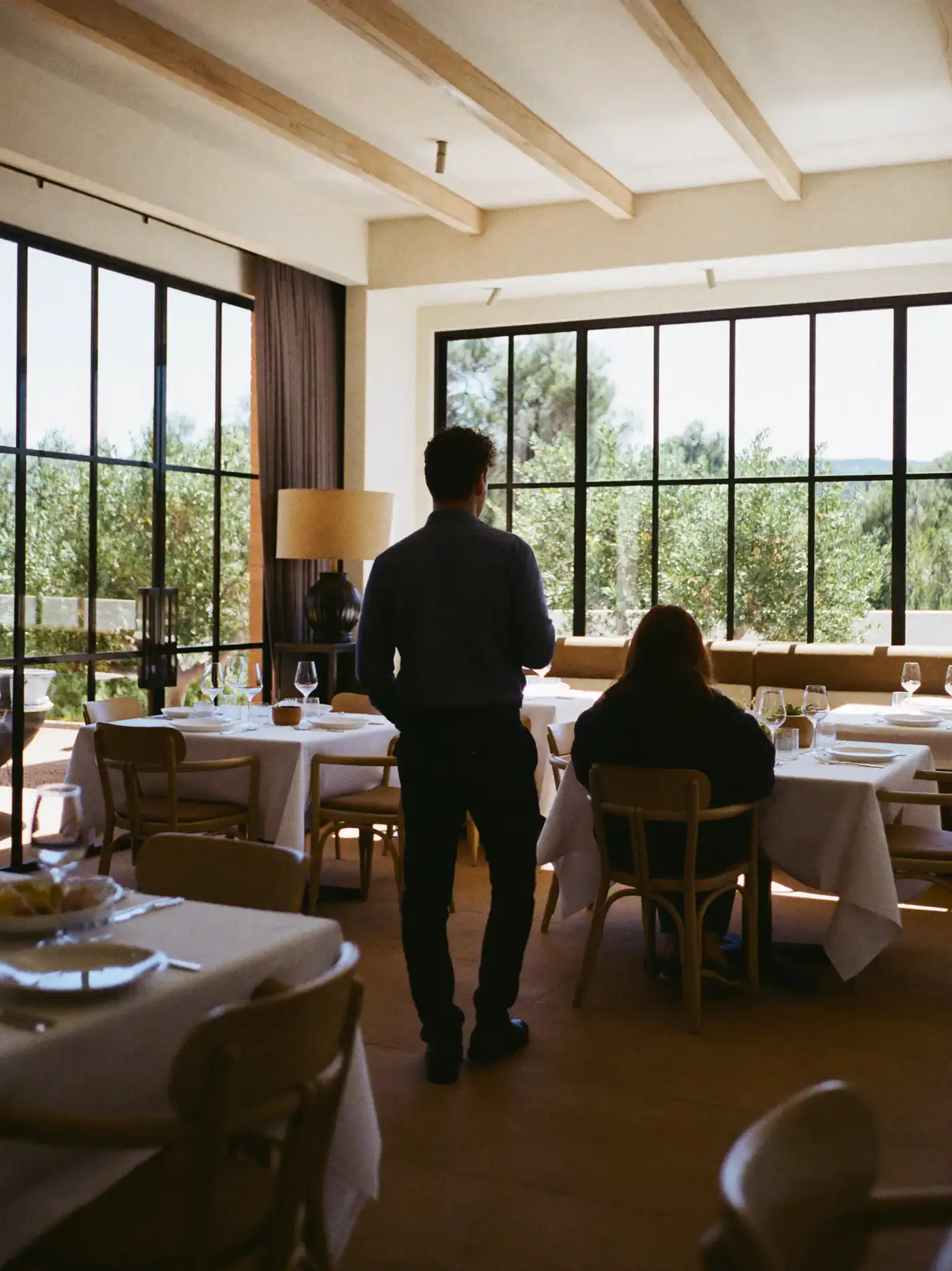 Dining room during a quiet midday service